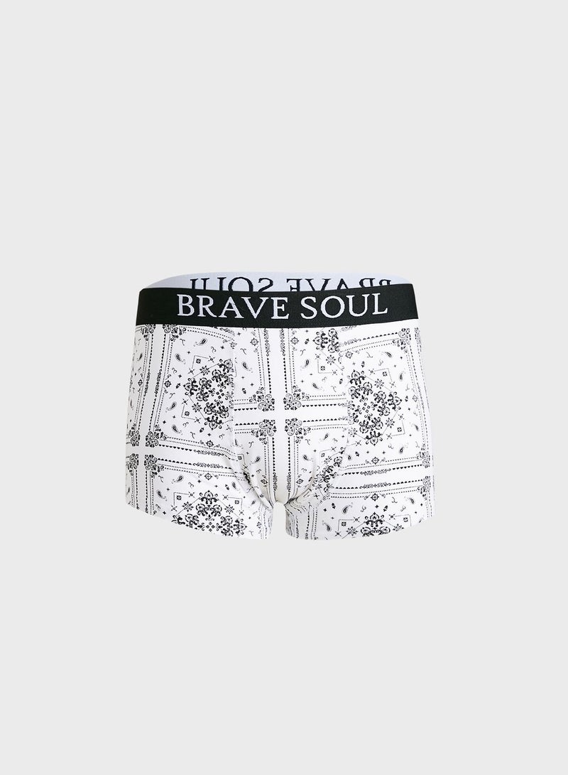 Brave_Soul Mens Boxer With Branded Elasticated
