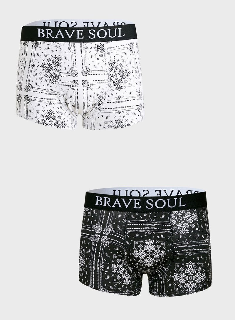 Brave_Soul Mens Boxer With Branded Elasticated