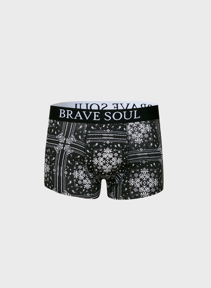 Brave_Soul Mens Boxer With Branded Elasticated