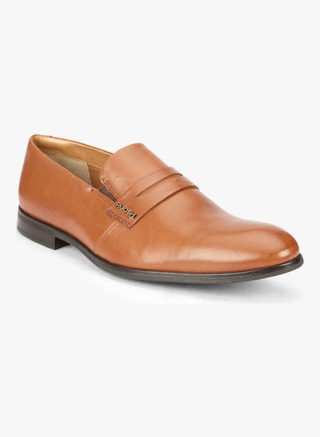 Comfortable Slip-On Formal Shoes Brown