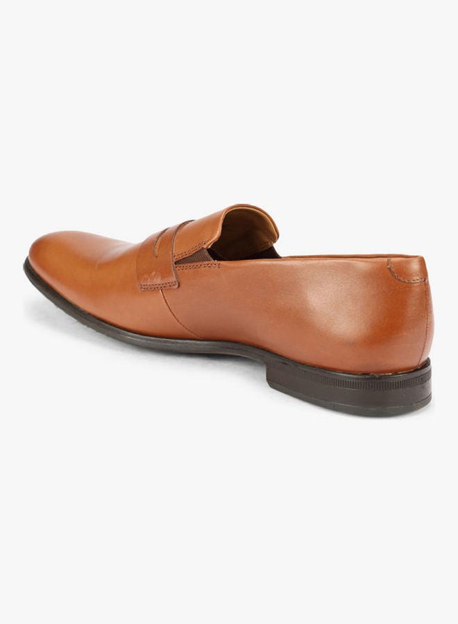 Comfortable Slip-On Formal Shoes Brown