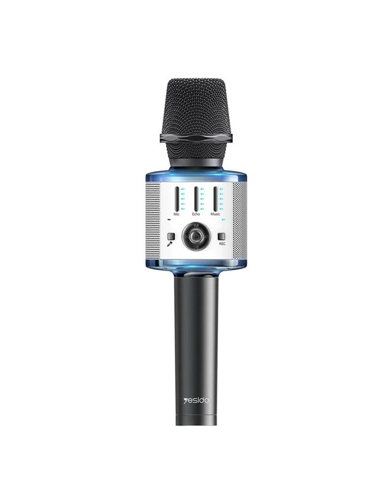 YESIDO KR10 Wireless Bluetooth Microphone Cordless Handheld Karaoke Microphone Support TF Card