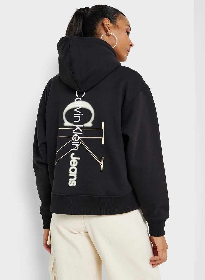 Back Bold Monologo Hoodie