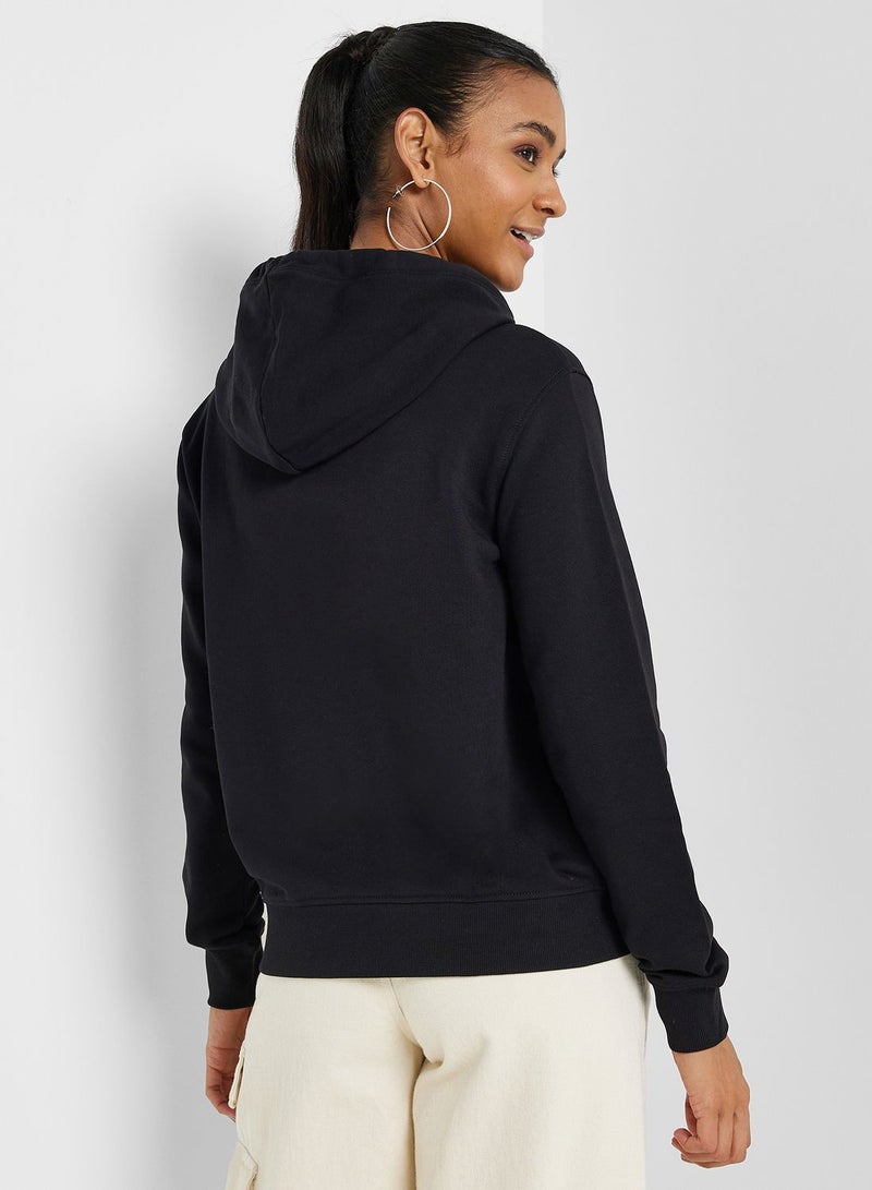 Crew Neck Logo Hoodie