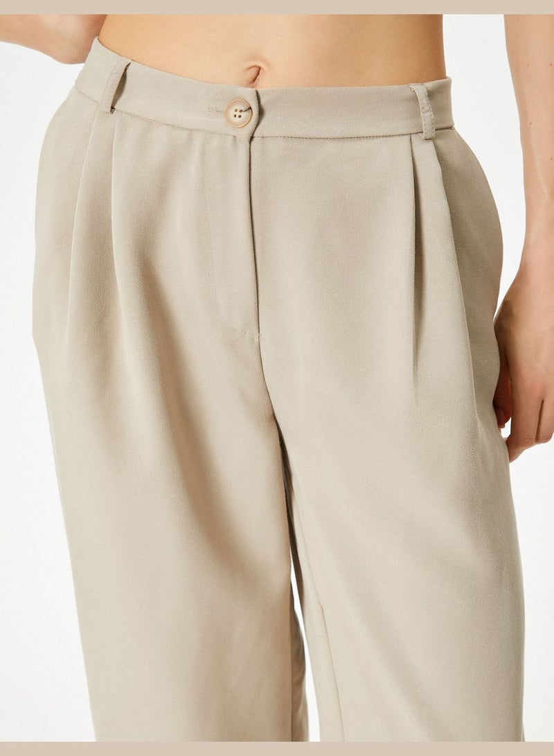 Pocket Detail Palazzo Pants