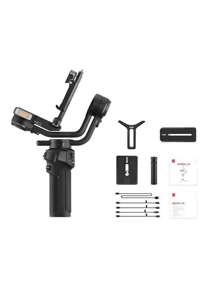 ZHIYUN Weebill 3S, 3-Axis Gimbal Stabilizer for DSLR&Mirrorless Camera with Upgraded Sling Grip, Support Bluetooth Sutter Control Vertical Shooting