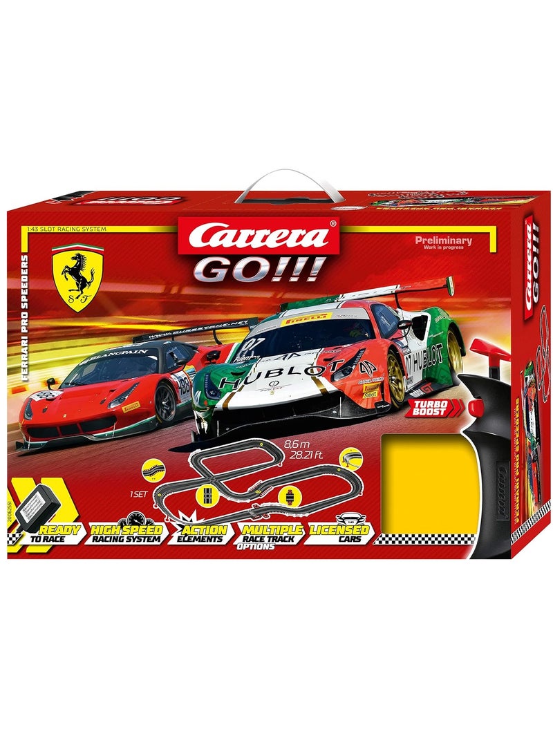 Carrera GO! Ferrari Pro Speeders Trackset 8.6M