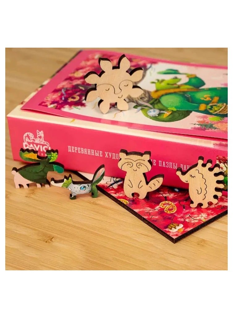 The Green Bear Davici Wooden Jigsaw Puzzle