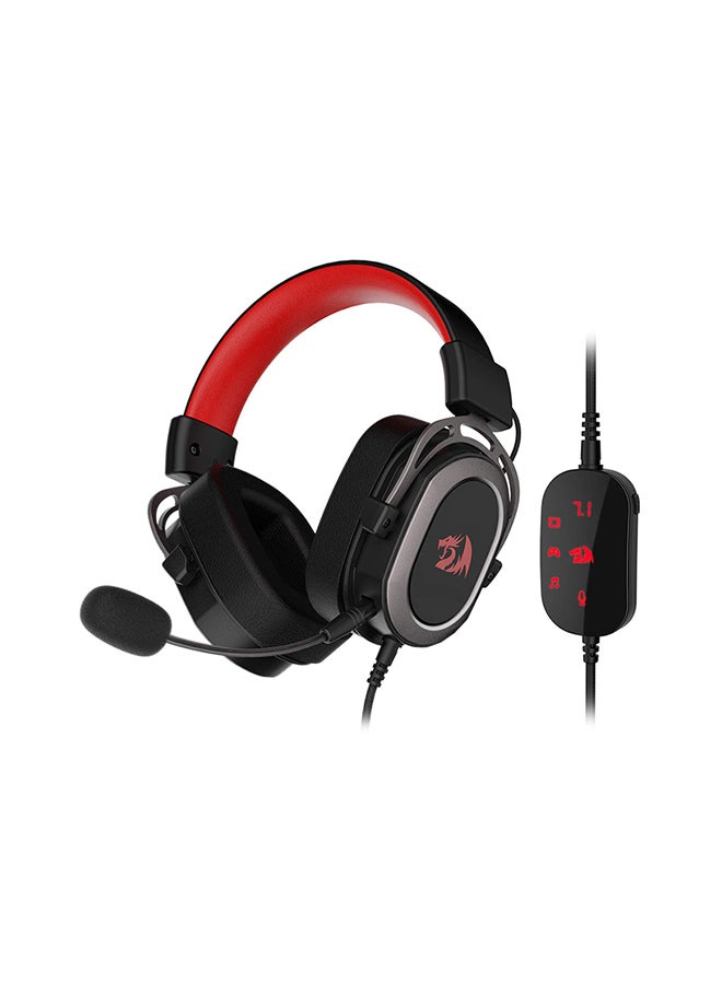 H710 Helios Wired Gaming Headset - 7.1 Surround Sound - Memory Foam Ear Pads - 50MM Drivers - Detachable Microphone - Multi Platform Headphone - Works with PC/PS4/Switch