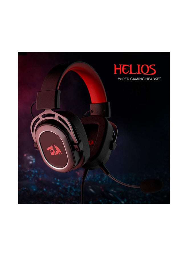 H710 Helios Wired Gaming Headset - 7.1 Surround Sound - Memory Foam Ear Pads - 50MM Drivers - Detachable Microphone - Multi Platform Headphone - Works with PC/PS4/Switch