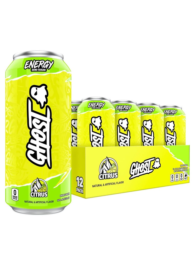 Ghost Energy RTD Drink 473ML Citrus Pack of 12