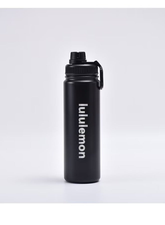 Lululemon Vacuum Insulated Stainless Steel Insulated Mug Water Bottle 24 oz/710ml-Black Color