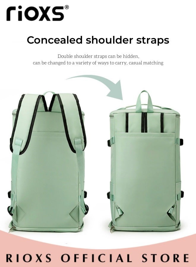 Large Capacity Multi Pockets Gym Bag with Shoes Compartment Sports Bag with Waterproof Pocket Outdoor Sport Travel Duffel Bag for Women and Men