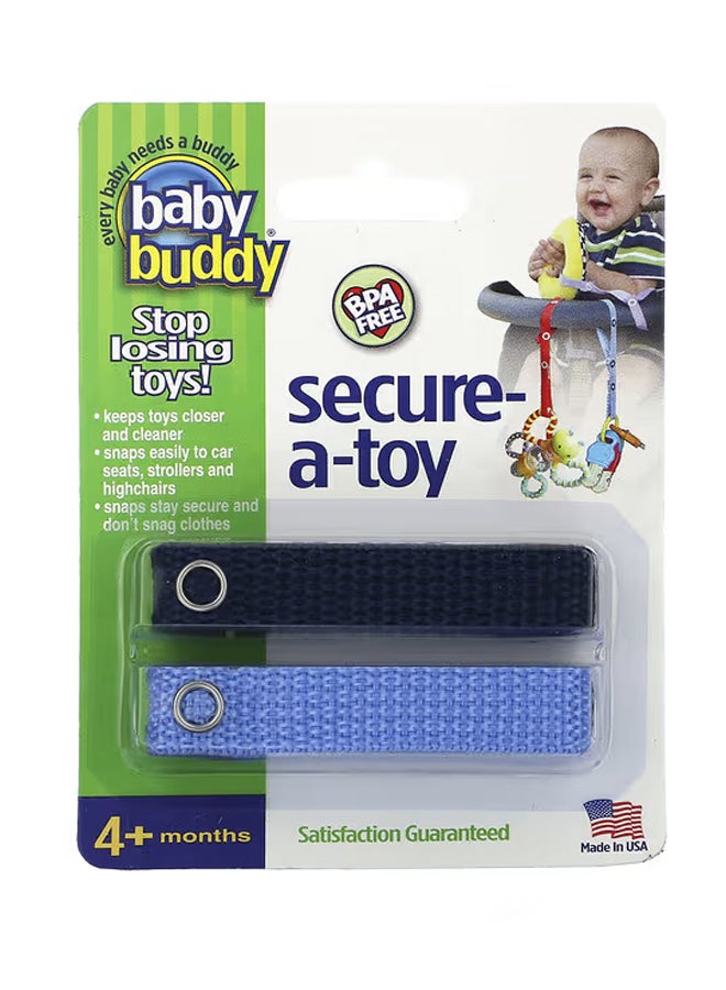 Secure-A-Toy4+ MonthsDeep Blue & Sky Blue2 Straps