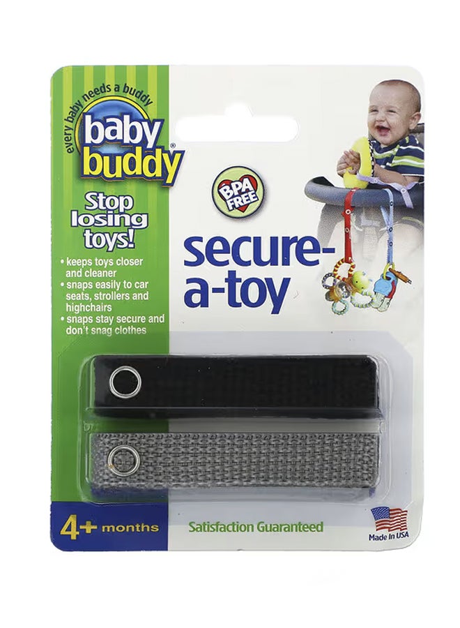 Secure-A-Toy4+ MonthsBlack and Gray2 Straps