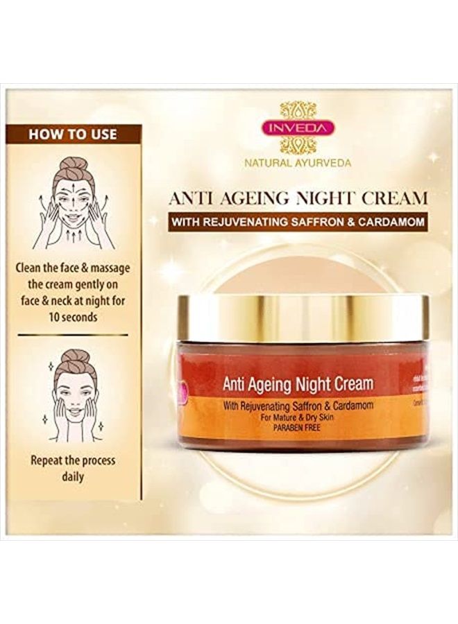 Anti Aging Night Cream with Saffron & Cardamom