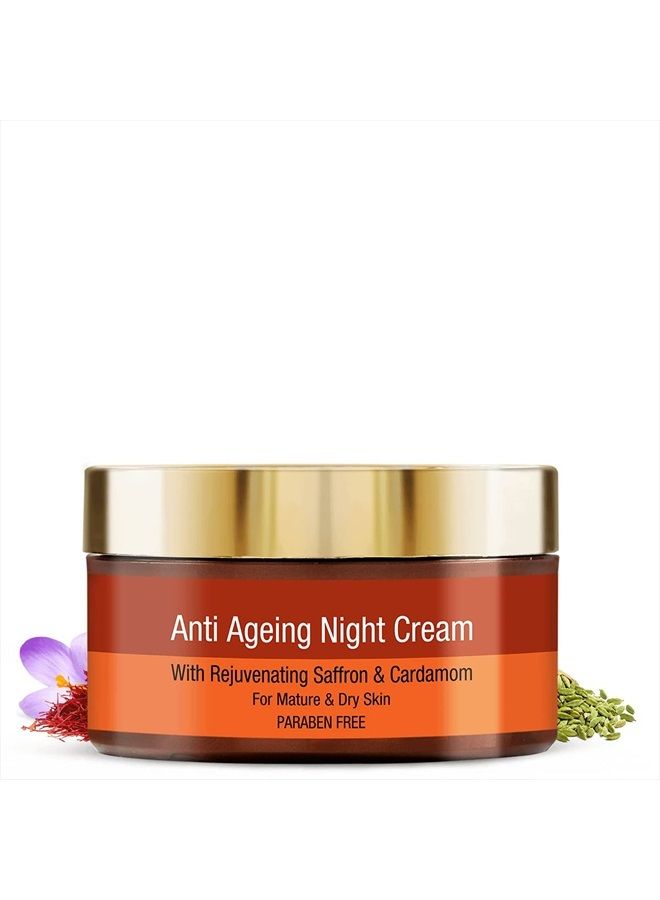 Anti Aging Night Cream with Saffron & Cardamom