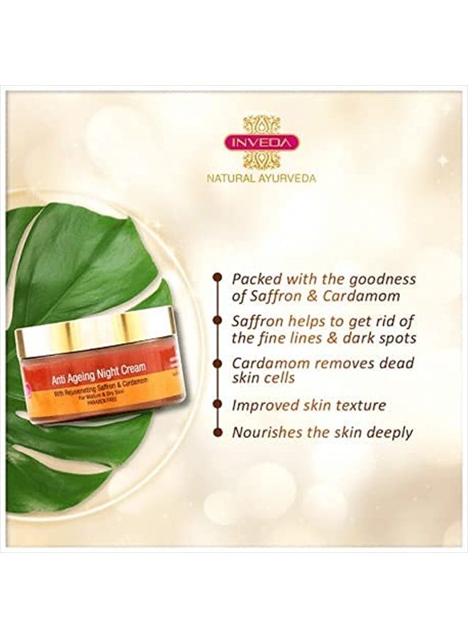 Anti Aging Night Cream with Saffron & Cardamom