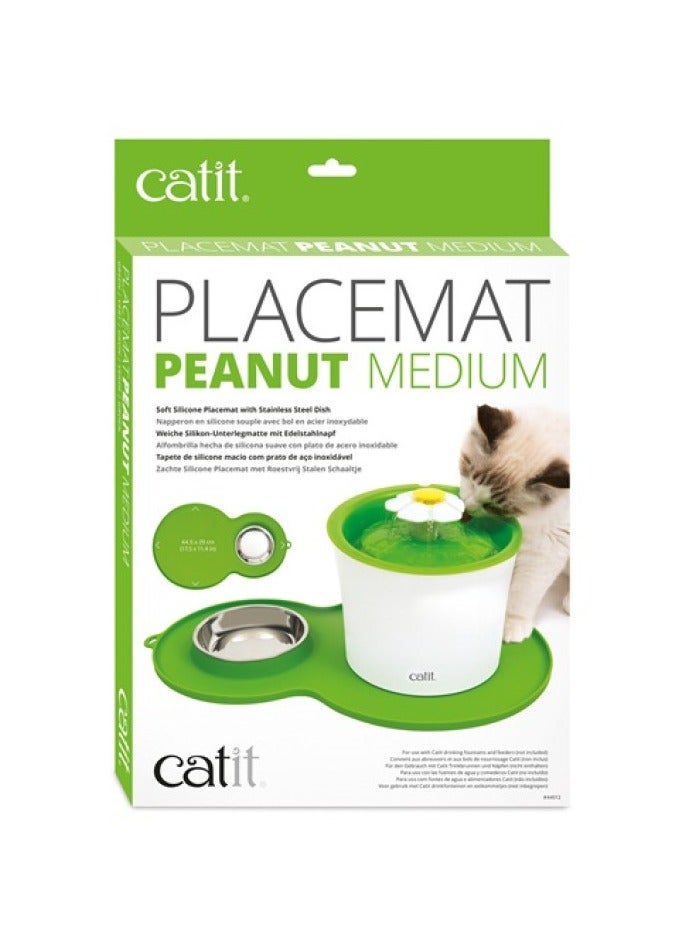 Peanut Placemat Green Medium