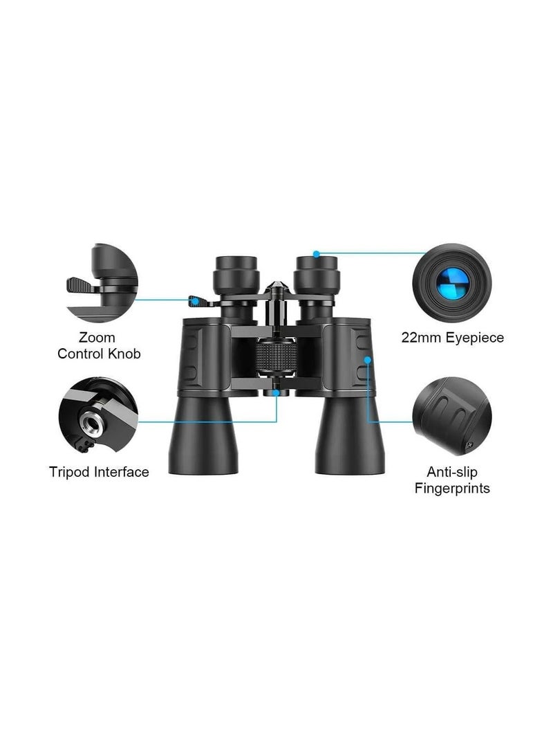 Apexel 10-30×50 Binoculars High Power For Outdoor Hunting