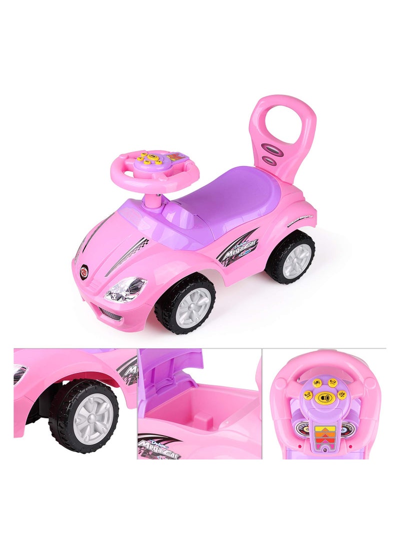 Mega Car Rideon Pusher Car - Pink