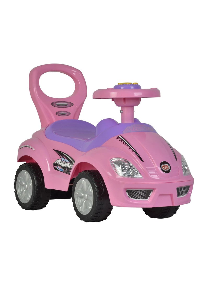 Mega Car Rideon Pusher Car - Pink
