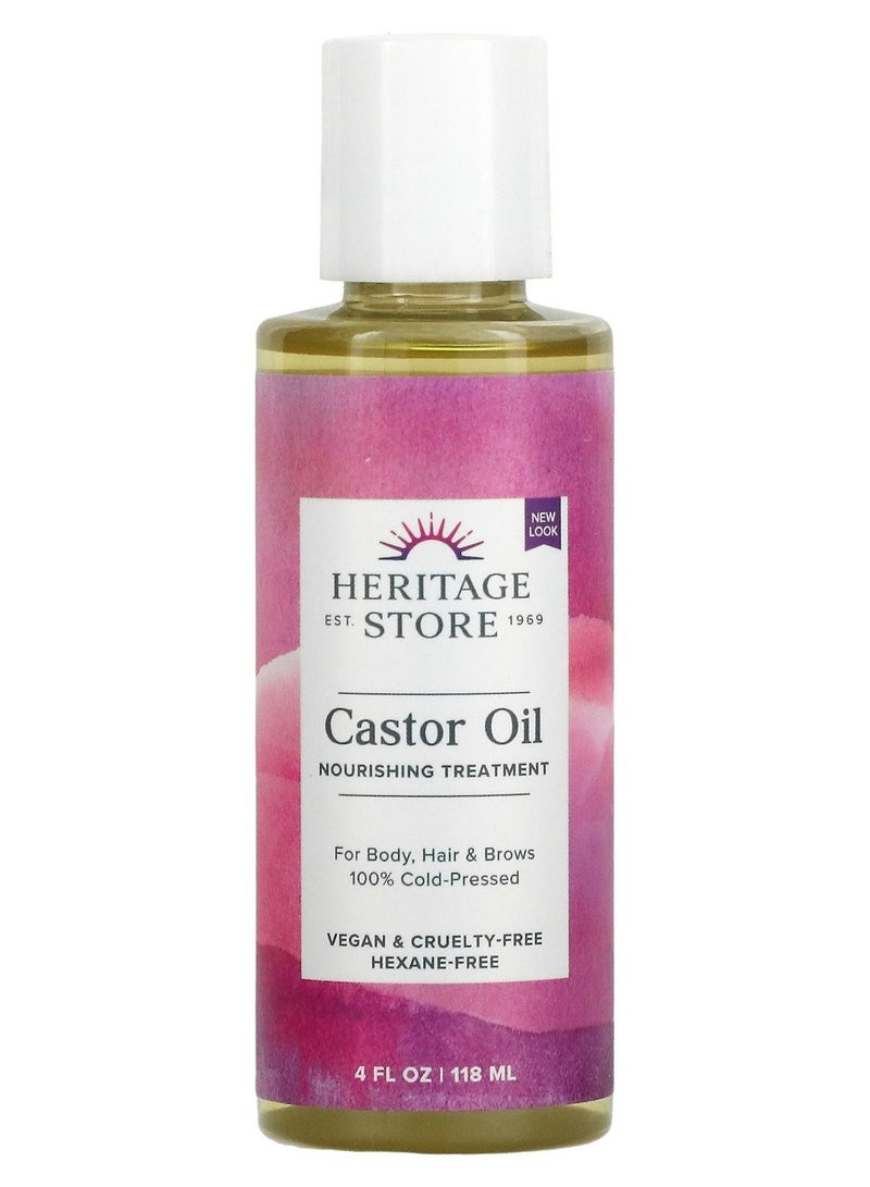 Heritage Store Castor Oil Nourishing Treatment 4 fl oz 118 ml