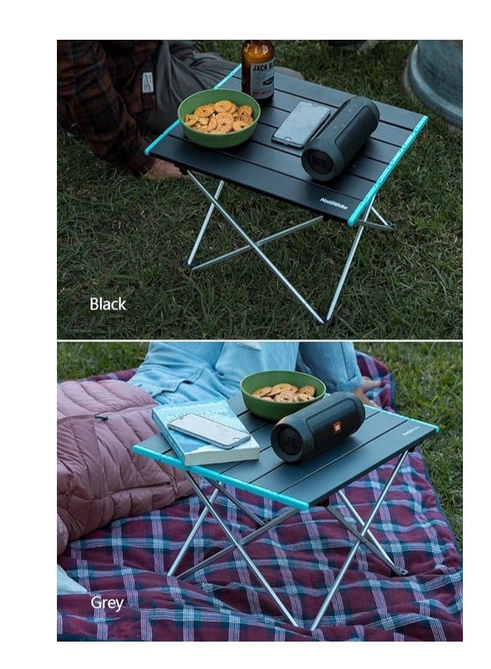 FT08 Aluminum Alloy Folding Table | Black | Large | Lightweight, Portable Table for Camping, Picnic, and Outdoor Activities