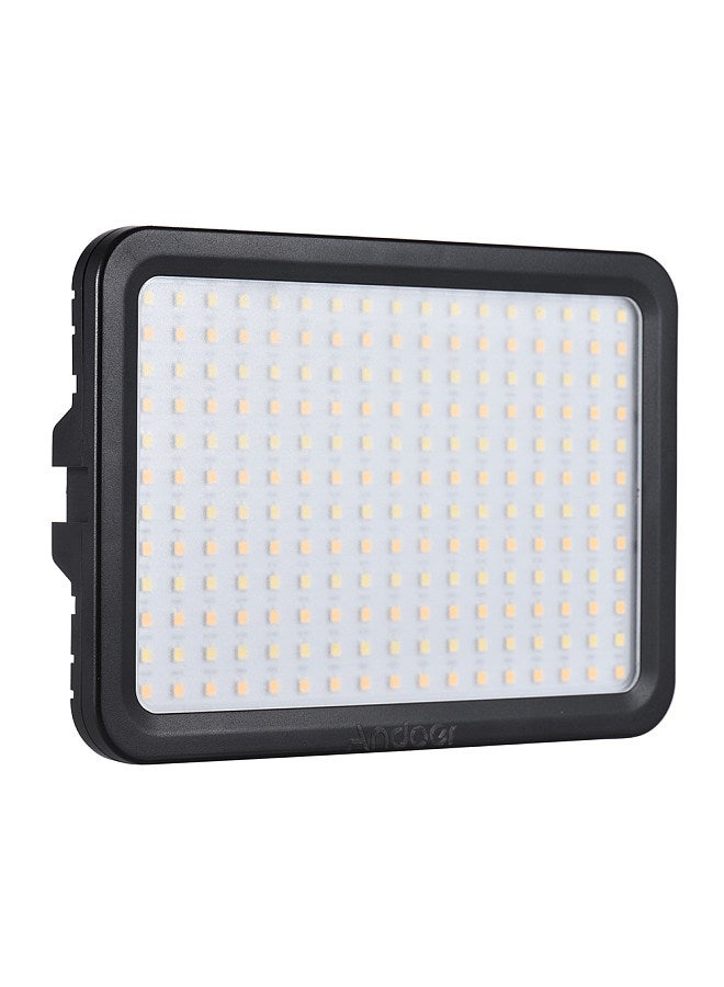 LED204 LED Video Light Fill Light with 204pcs Lamp Beads Stepless Dimming 3300K-5600K Bi-Color Temperature CRI90