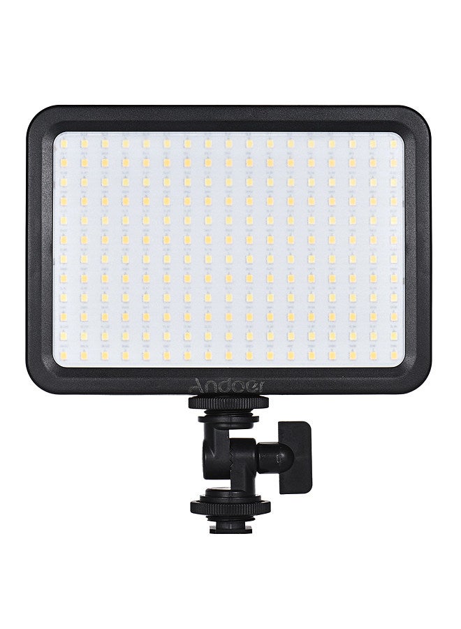 LED204 LED Video Light Fill Light with 204pcs Lamp Beads Stepless Dimming 3300K-5600K Bi-Color Temperature CRI90