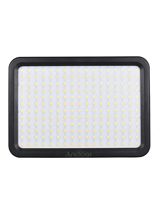 LED204 LED Video Light Fill Light with 204pcs Lamp Beads Stepless Dimming 3300K-5600K Bi-Color Temperature CRI90