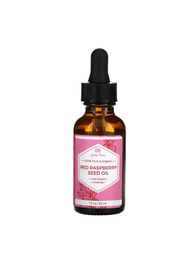 100 Pure and Organic Red Raspberry Seed Oil 1 fl oz 30 ml