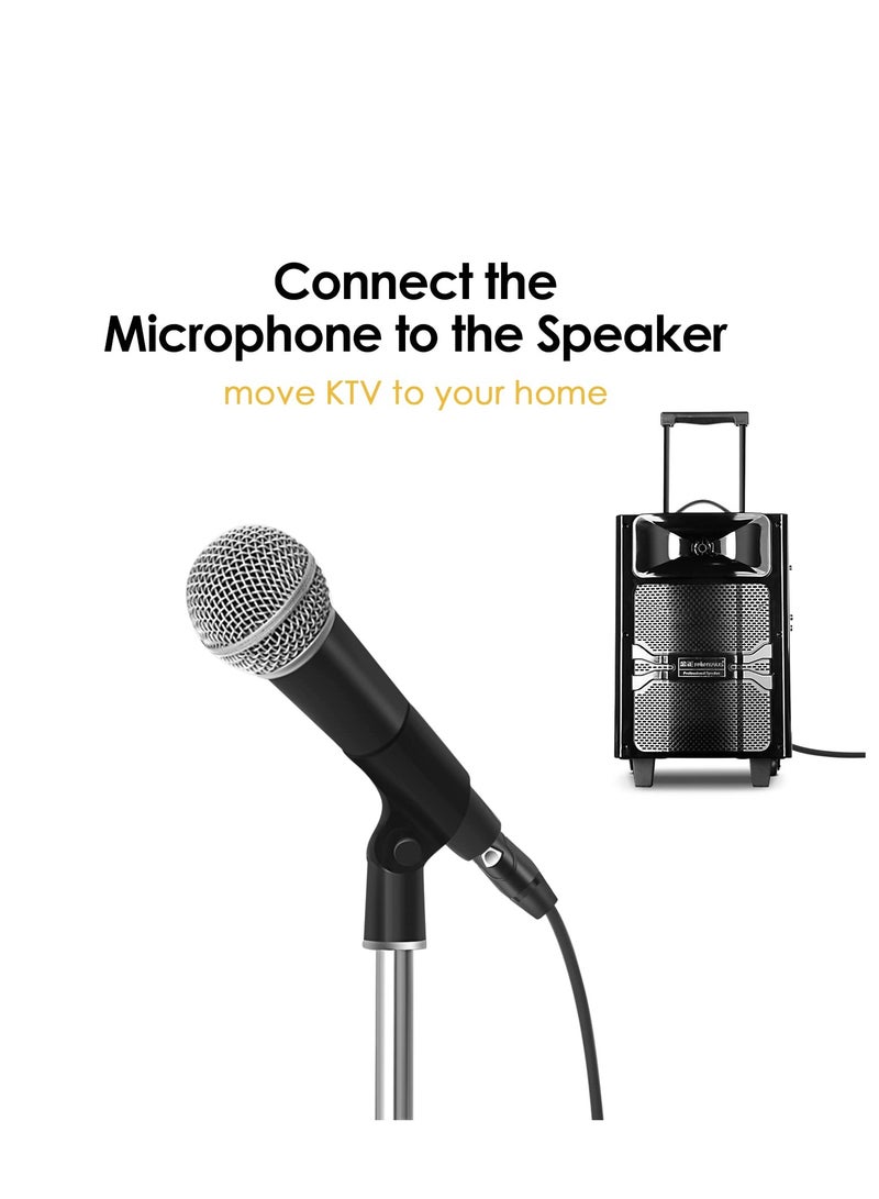 6.6FT XLR Female to 1/4 Inch TRS Cable - Professional Balanced Microphone Cable with Quarter Inch Jack, HiFi Quality