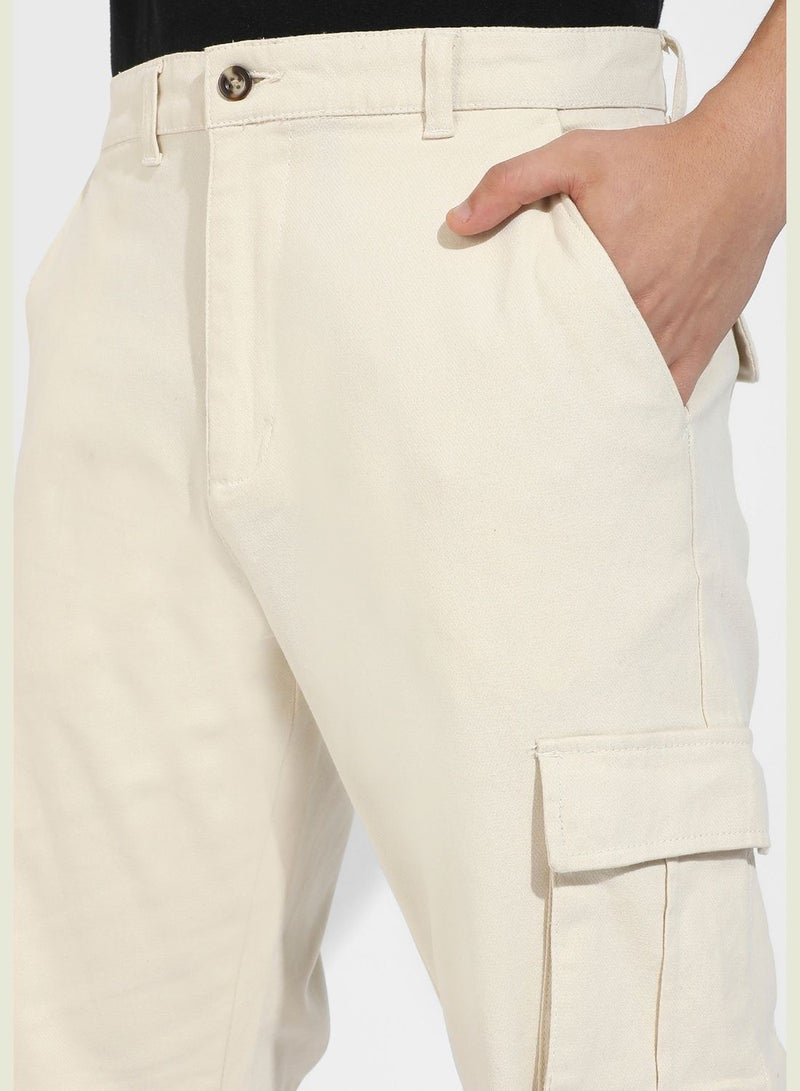 Solid Cargo Pant