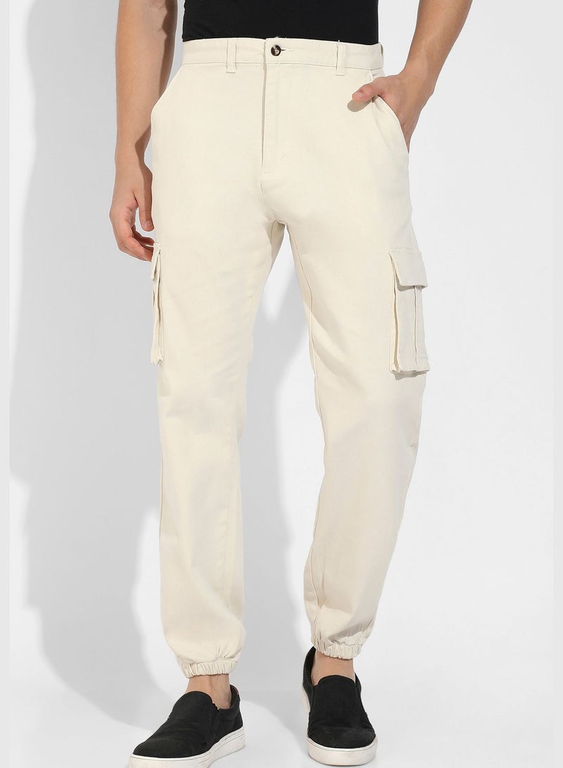 Solid Cargo Pant