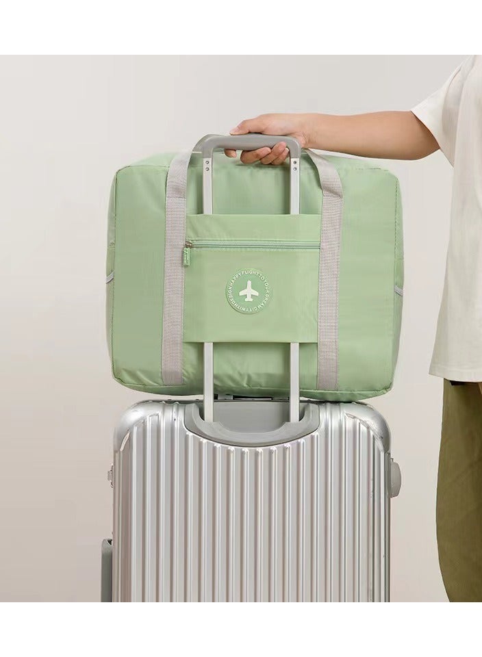 Oxford Cloth Travel Bag Portable Large Capacity Moving Bag Pull Rod Bag Folding Duffel Bag