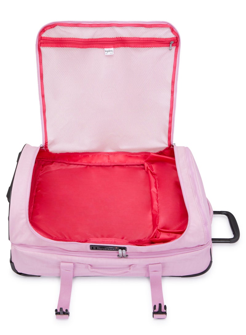 Kipling Aviana M-edium Wheeled Suitcase with Adjustable Straps-Blooming Pink-I2966R2C