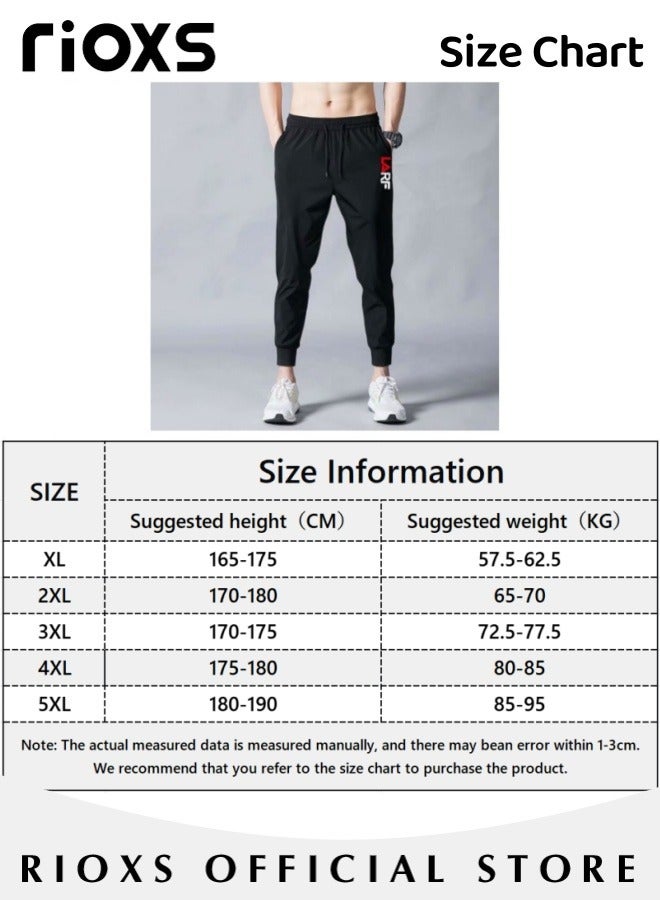 Men Athletic Workout Jogger Sweatpants Drawstring Trouser Tapered Pant With Pockets For Training Running Exercising