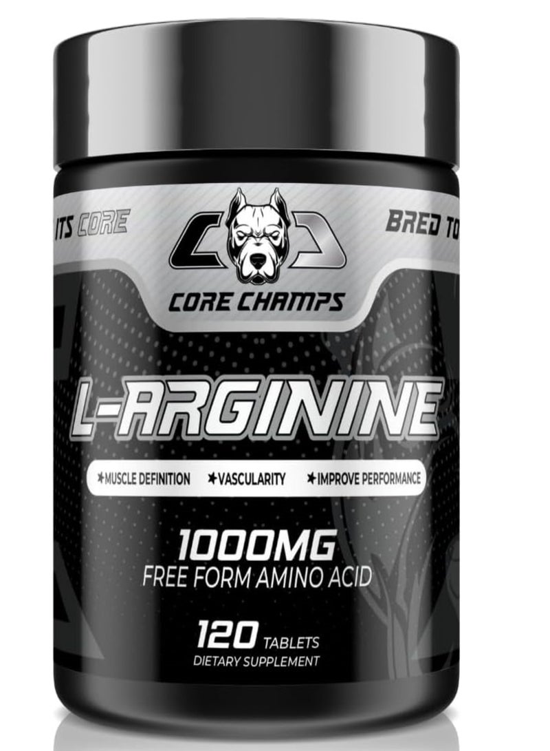 L-Arginine 1000 mg free form Amino Acid 120 Tablets