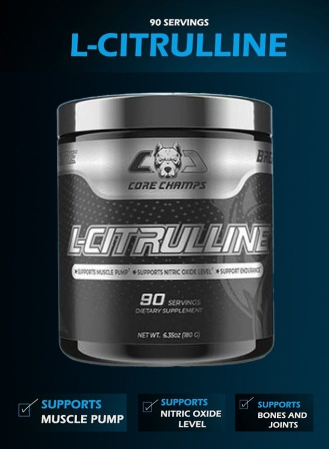 L-Citrulline Support Muscle Pump 90 Servings 180 grams Unflavoured