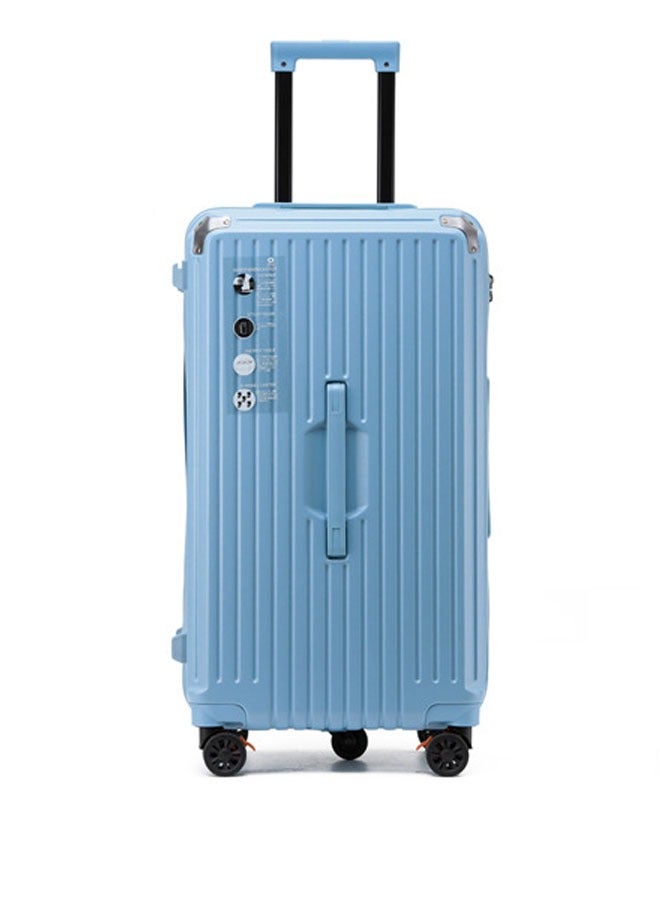 Premium Expandable Aluminum Frame ABS & PC Suitcase With USB charging port and C type and 5 wheel,32 Inch