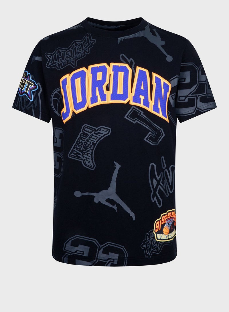 Kids Jordan Jersey Patch T-Shirt