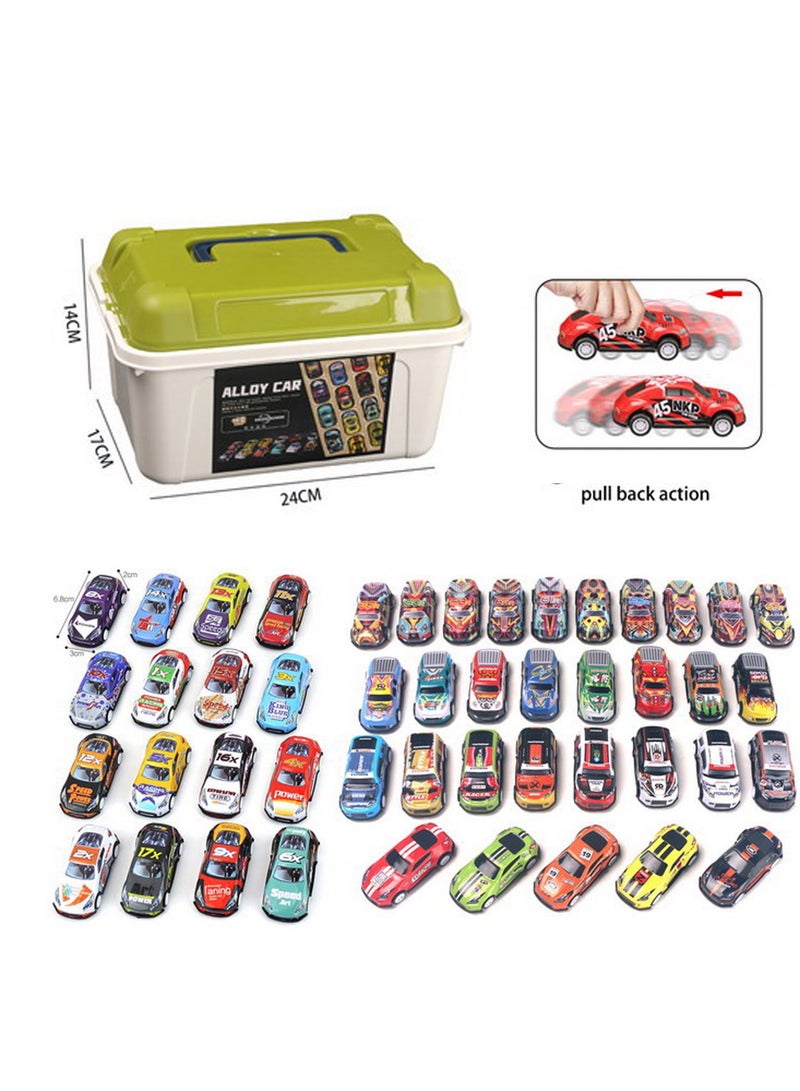 1:64 Diecast Toy Vehicles Mini Alloy Car Model Set - Educational Toy for Kids - Pack of 70 Assorted Cars - Ideal for Pretend Play and Collectors