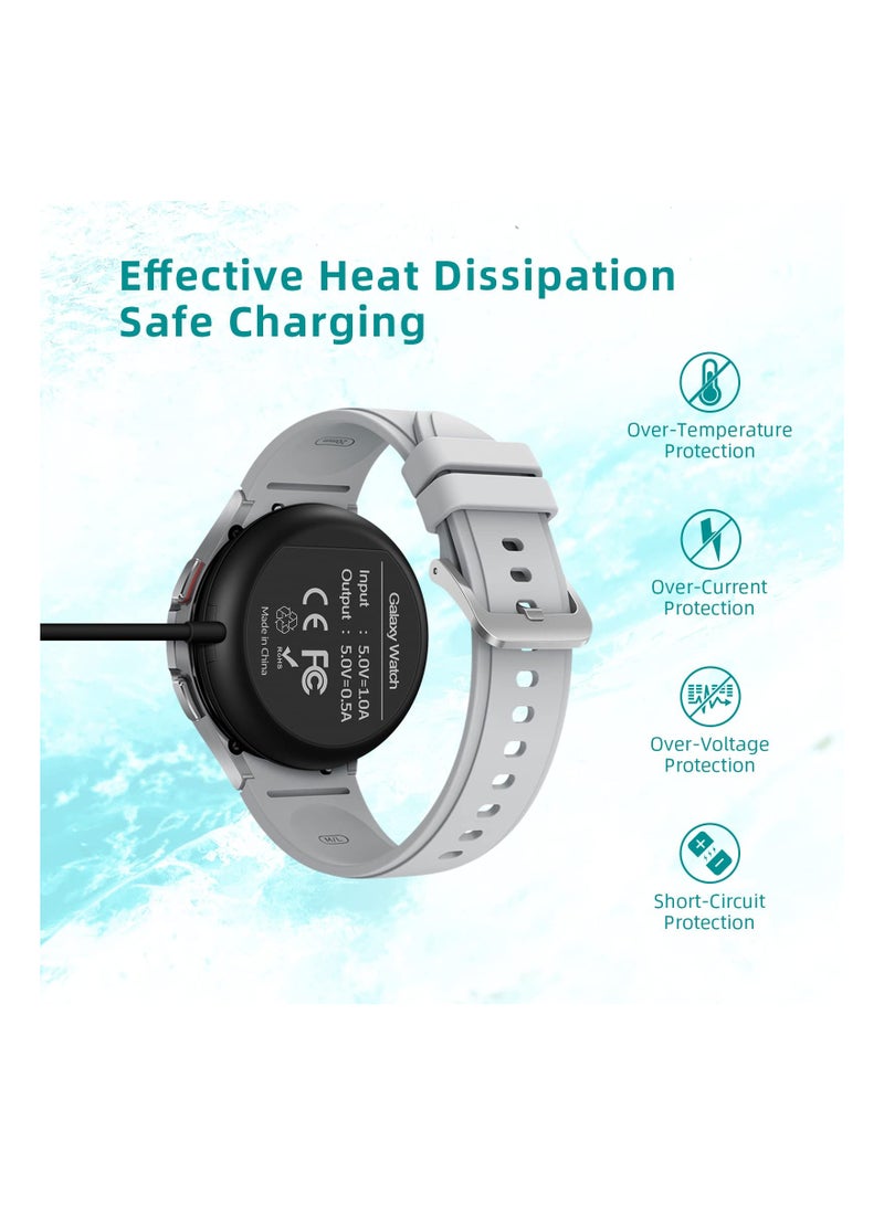 USB C Watch Charger Compatible with Samsung Galaxy Watch, Portable Smart Magnetic Charging Dock Compatible for Galaxy Watch 5 Pro/5/4/3, for Galaxy Watch Active 2/ 1, Type C 3.28 ft/ 1M