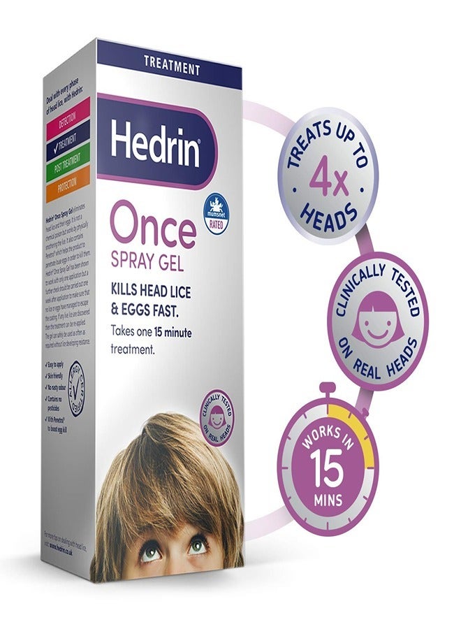 Hedrin Once Spray Gel 100 Ml