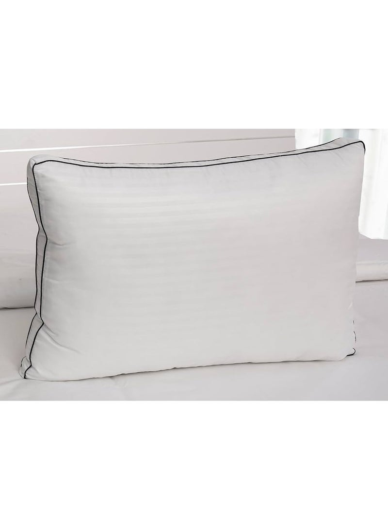 COMFY SOFT HOTEL STYLE DOUBLE CORD PILLOW SET OF 2