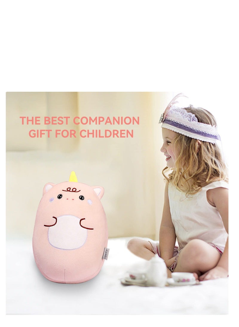 2-in-1 Travel Pillow for Kids Kids Unicorn Toddler Neck That Converts into a U-Shaped Pillow Soft and Adorable Animals Plush Airplane Car Train or Bus Trip