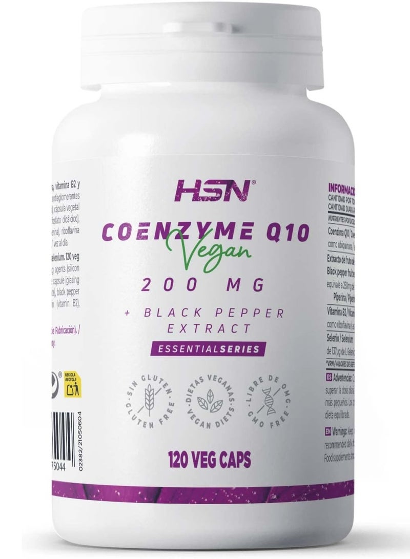 COENZYME Q10 200mg + BIOPERINE® - 120 veg caps