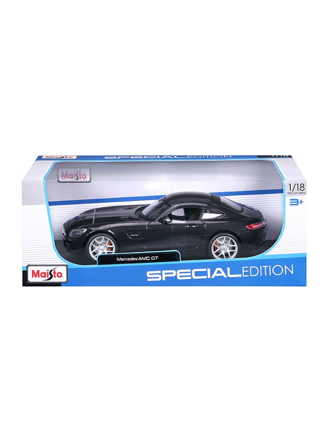 1:18 Special Edition Mercedes AMG GT Matte Black Officially Licensed Scaled Replicas of Collectible Diecast Metal Models with Exquisite Interior and Exterior Detailing for All Age.