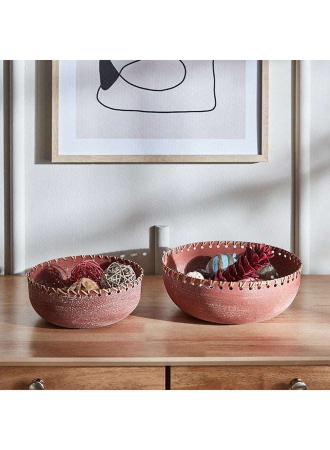 Splendid 2-Piece Metal Decorative Bowl Set 25 x 9 x 25 cm